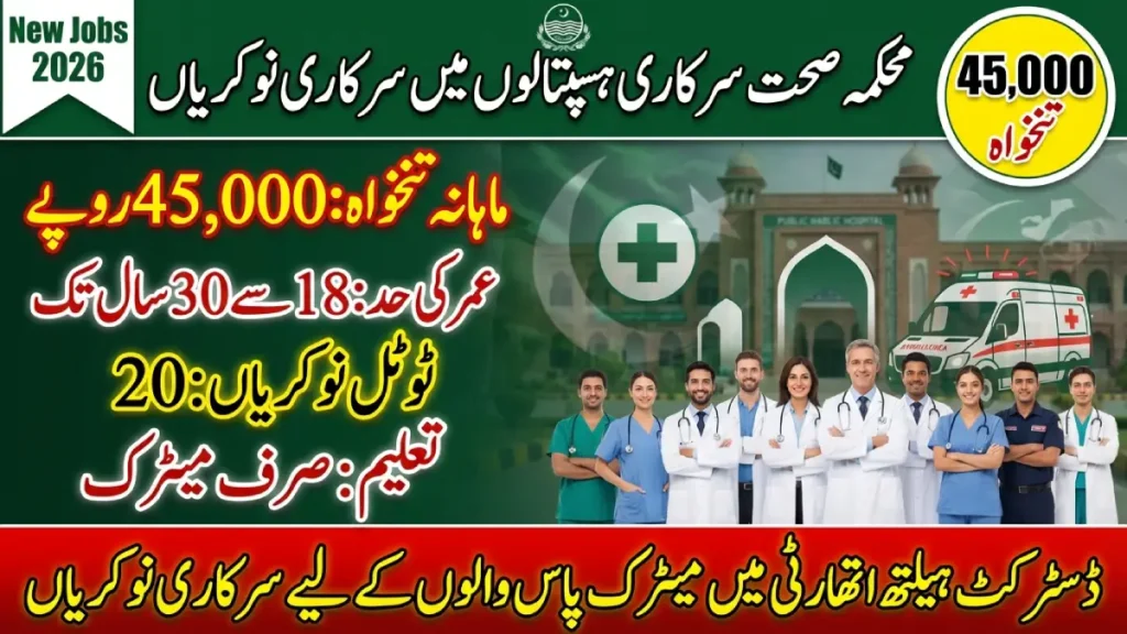 District Health Authority Punjab (Daily Wages) Jobs 2026