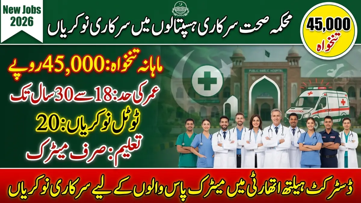 District Health Authority Punjab (Daily Wages) Jobs 2026