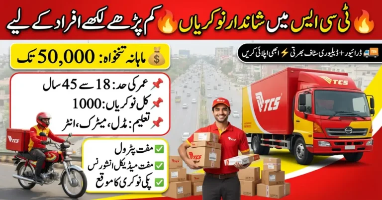 TCS Jobs Online Apply in Pakistan – Complete Guide for Freshers, Riders & Office Staff